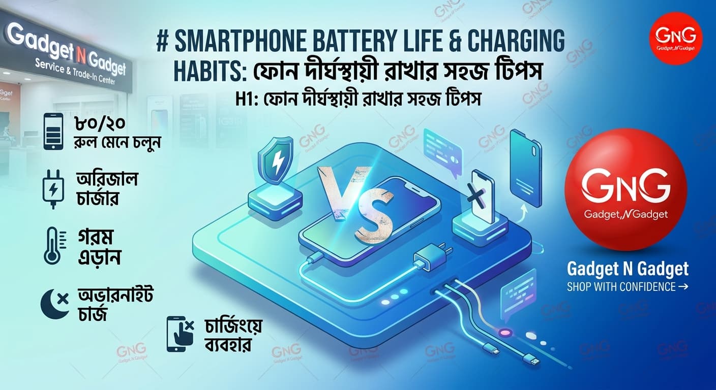 Smartphone Battery Life & Charging Habits: ফোন দীর্ঘস্থায়ী রাখার সহজ টিপস
