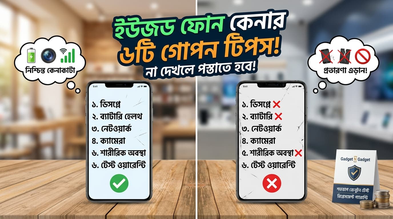 পুরোনো বা ইউজড স্মার্টফোন কেনার আগে যে ৬টি বিষয় না দেখলে পস্তাতে হবে!