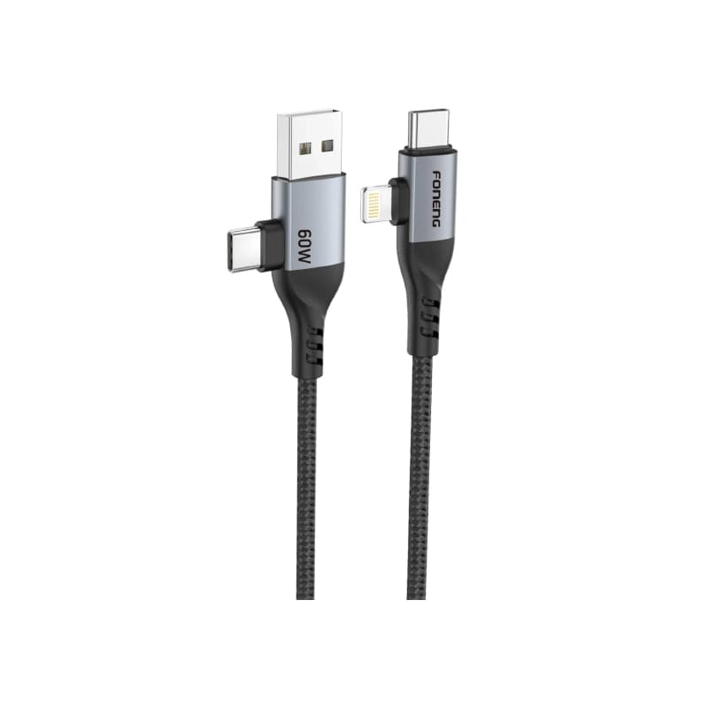 FONENG (X92) 60W Braided Fast Charging 4-in-1 Cable