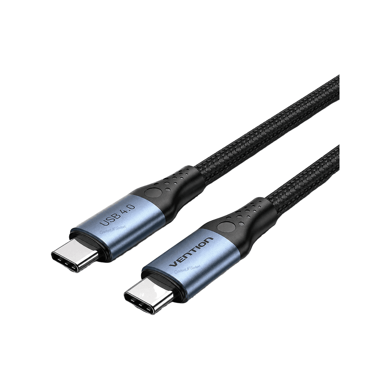 VENTION TAVHF Cotton Braided USB 4.0 Type-C Male to C Male 5A Cable
