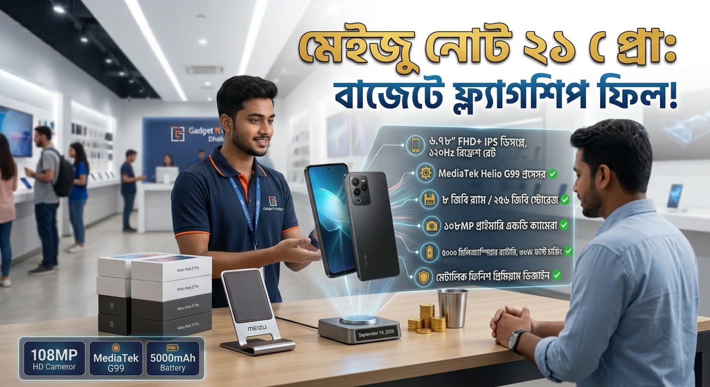Meizu Note 21 Pro রিভিউ: সাশ্রয়ী বাজেটে প্রিমিয়াম লুক ও পাওয়ারফুল পারফরম্যান্স!